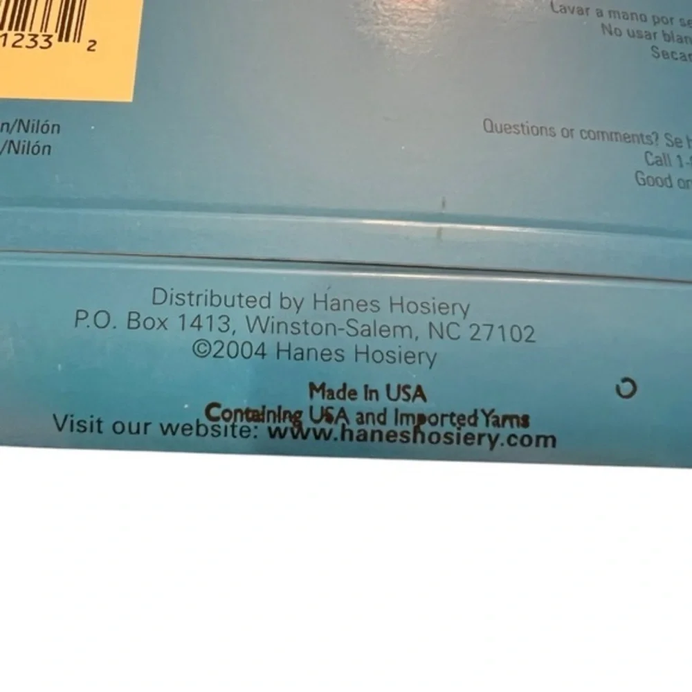 Hanes Day Sheer Non Control‎ Top Little Color (Beige) Pantyhose Size CD NIP 2004